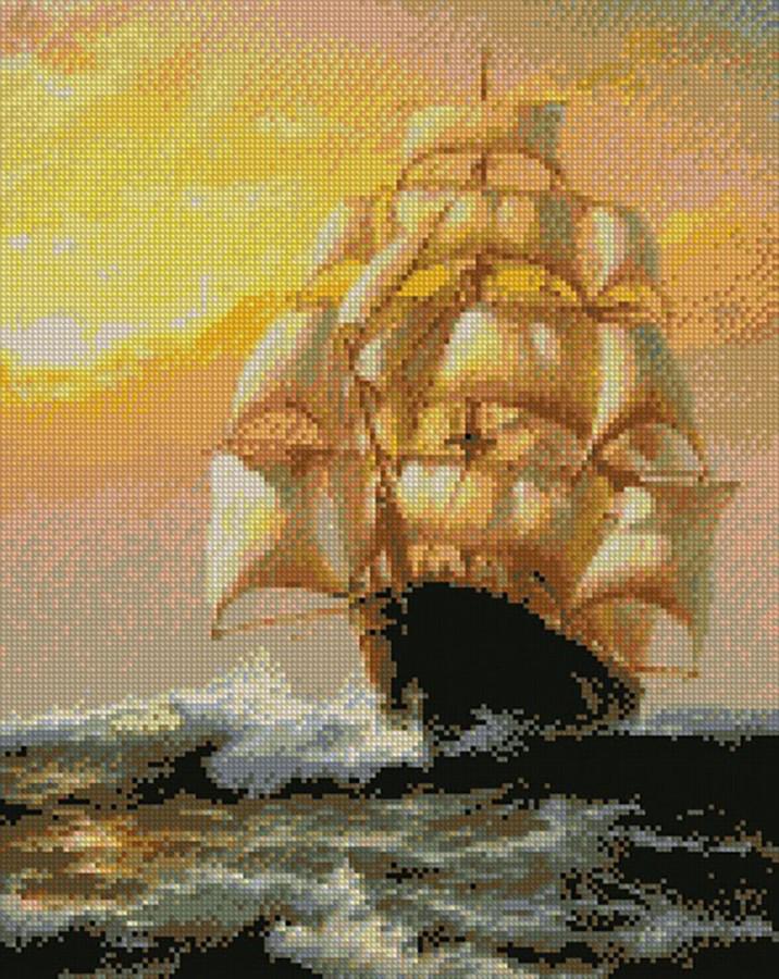 Алмазная мозаика Идейка В лучах солнца 40x50 см (AMO7009)