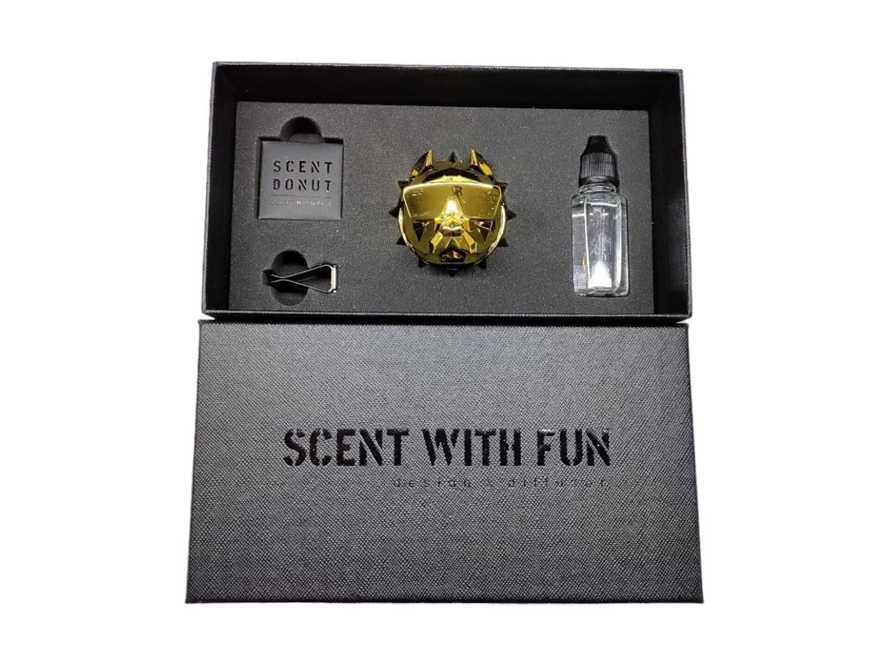 Ароматизатор для авто Питбуль многоразовый на решетку Золотой (1822410541)