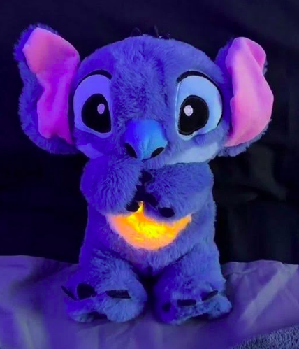 М'яка іграшка-нічник Стіч з музикою/світлом та ритмічним диханням (VP-634) - фото 2