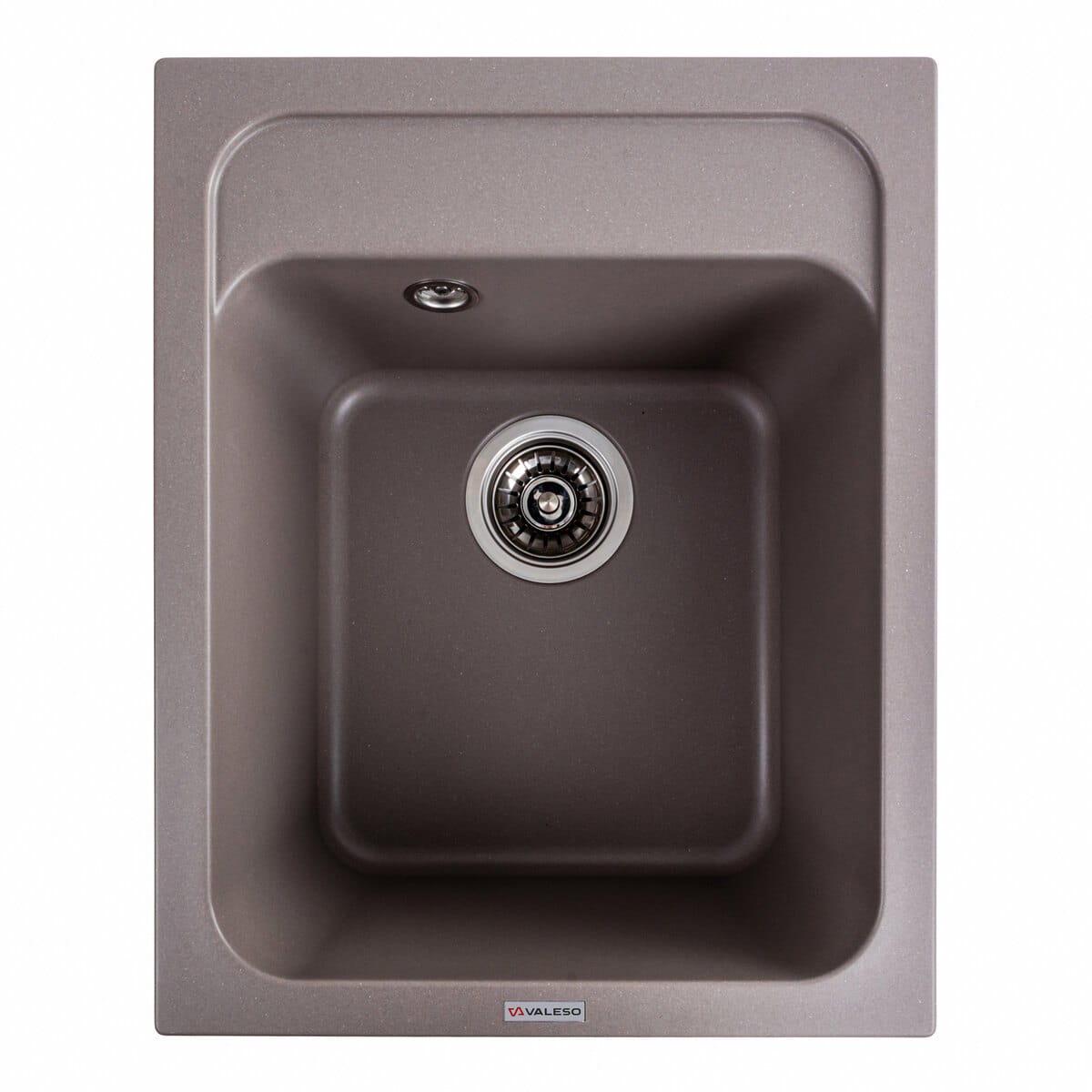 Мойка гранитная Valeso Korrado 400х500 врезная прямоугольная Дюна матовый (PLTM-SP000047321)