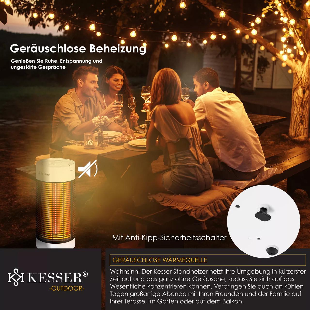 Инфракрасный обогреватель KESSER 38 см 700 Вт Белый (2396167036) - фото 3 Инфракрасный обогреватель KESSER 38 см 700 Вт Белый (2396167036) - фото 3