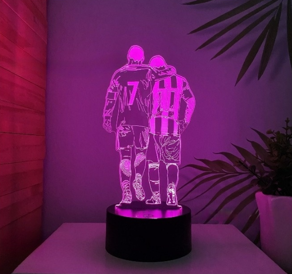 Светильник футбольный Криштиану Роналду и Лионель Месси (180)