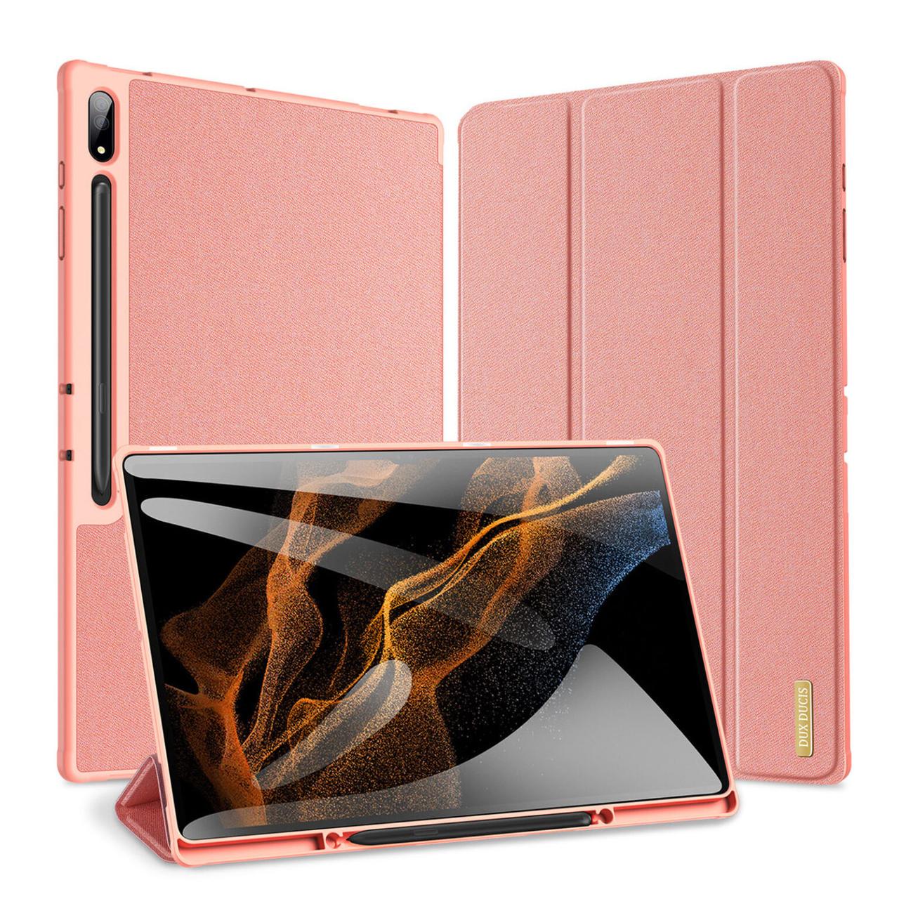 Чехол-книжка Dux Ducis Domo Series для Samsung Galaxy Tab S9 Ultra 14,6'' X910/X916B Pink (69349130259706) - фото 2