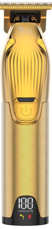 Тример для стрижки TICO Professional PRO EXPERT Mini 100415 з Т-образним ножем/Li-Ion акумулятор/LCD-дисплей Gold (62378)