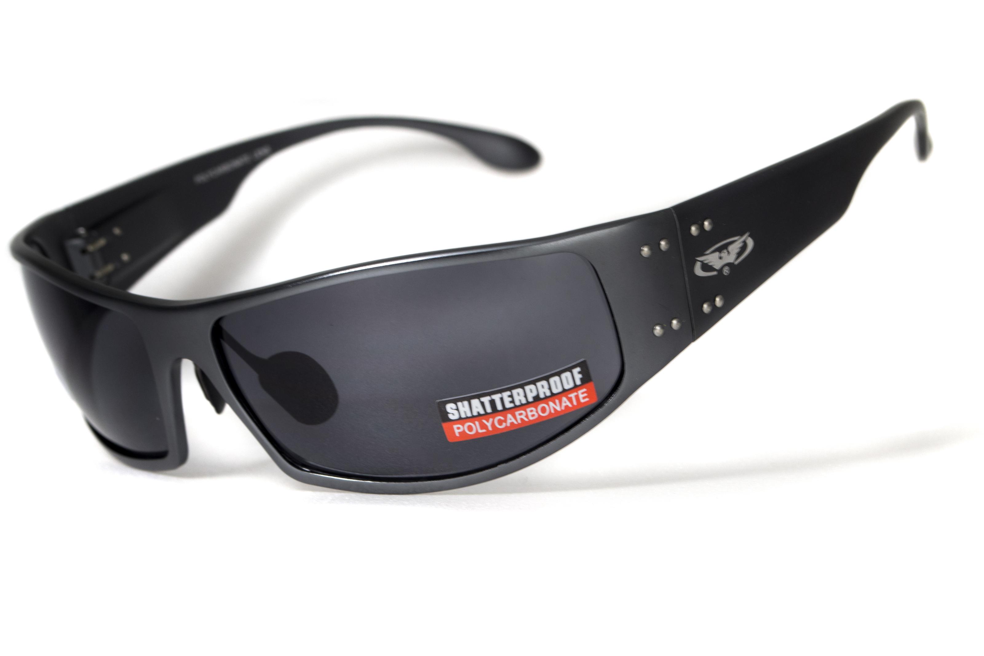 Очки защитные открытые Global Vision Bad-Ass-2 GunMetal Gray (1168)