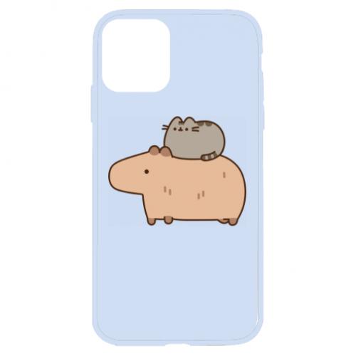 Чехол для iPhone 11 Пушин и Капибара