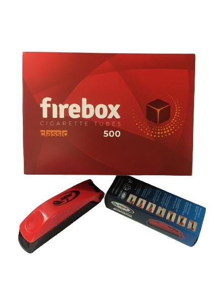 Набор для набивки сигарет гильзы Firebox и машинка для набивки гильз Dedo 500 шт. - фото 2