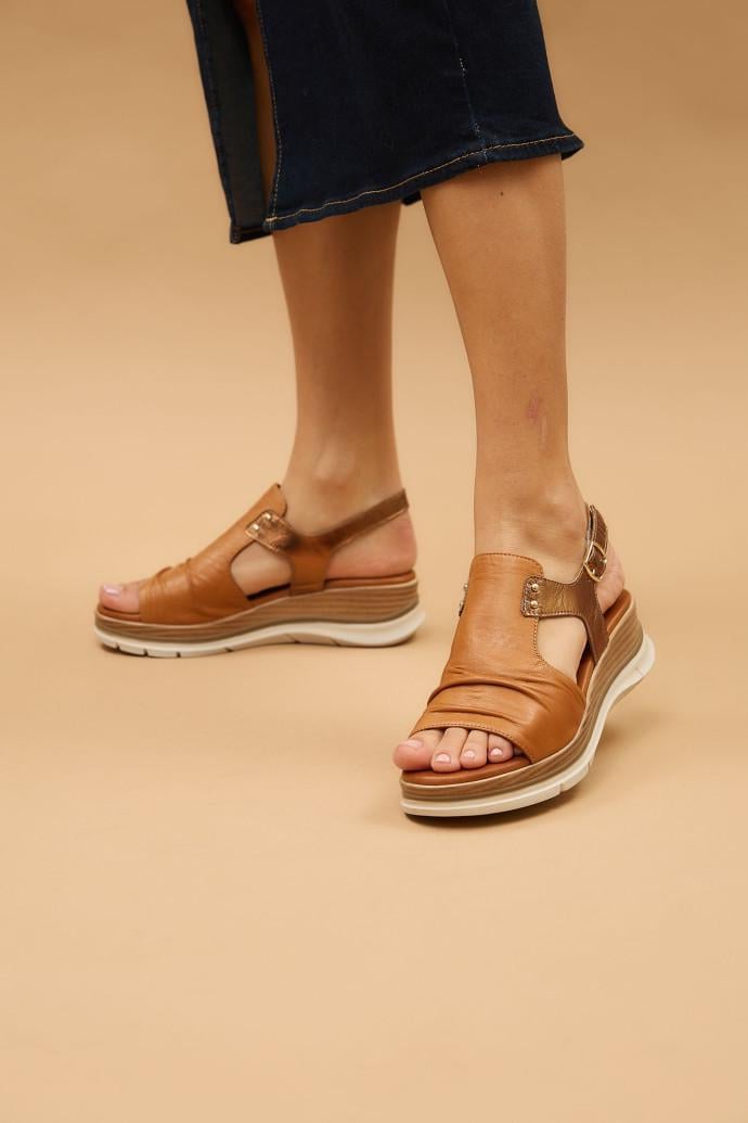 Босоножки женские LONZA кожаные р. 36 Коричневый (199967)