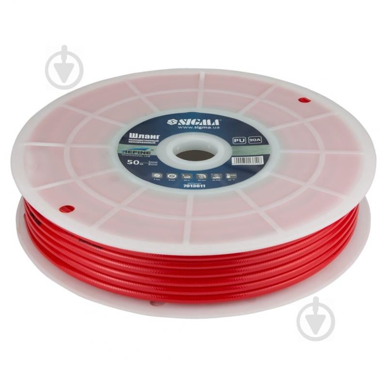 Шланг в бухте полиуретановый (PU) армированный 50м 5.5×8мм REFINE (7013611)