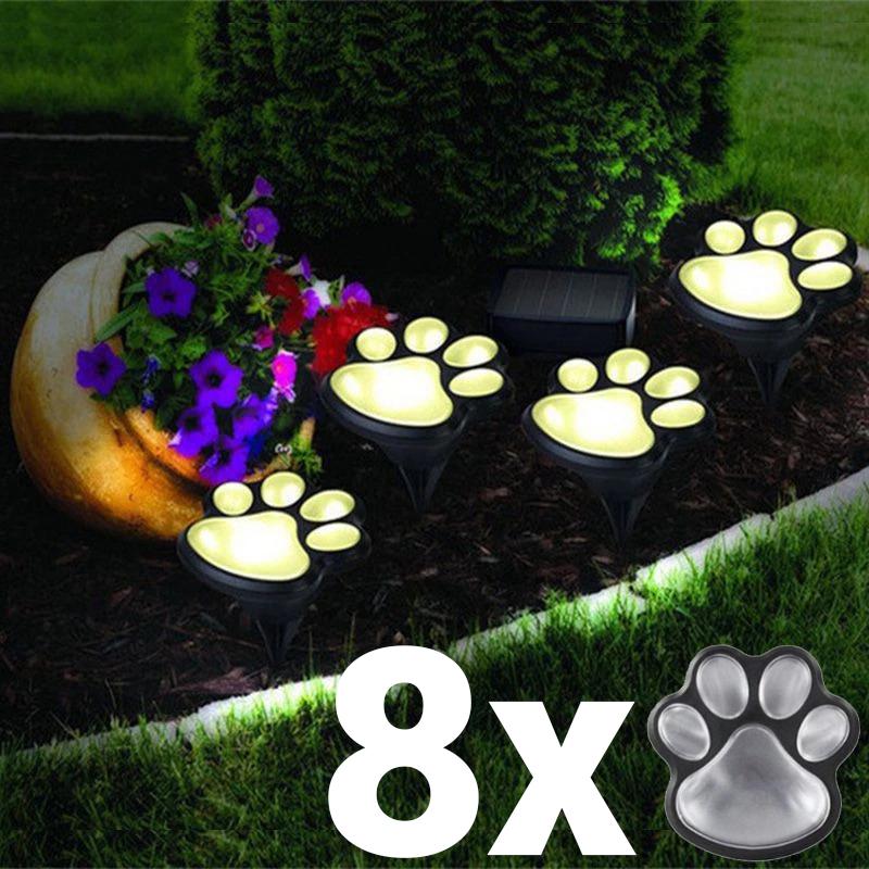 Уличный светильник Solar Paw Print Lights IP65 на солнечной батарее 8 шт. - фото 3