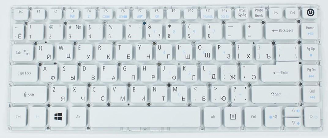 Клавиатура для ноутбука Acer Aspire E5-474G матовая (NK.I1417.0DL)