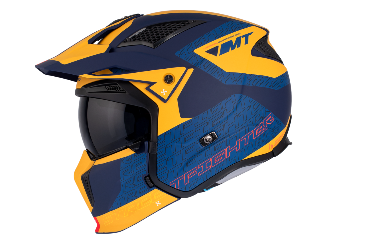 Мотошлем MT HELMETS Streetfighter SV S Totem C3 Ece2206 M Matt Yellow (26612)