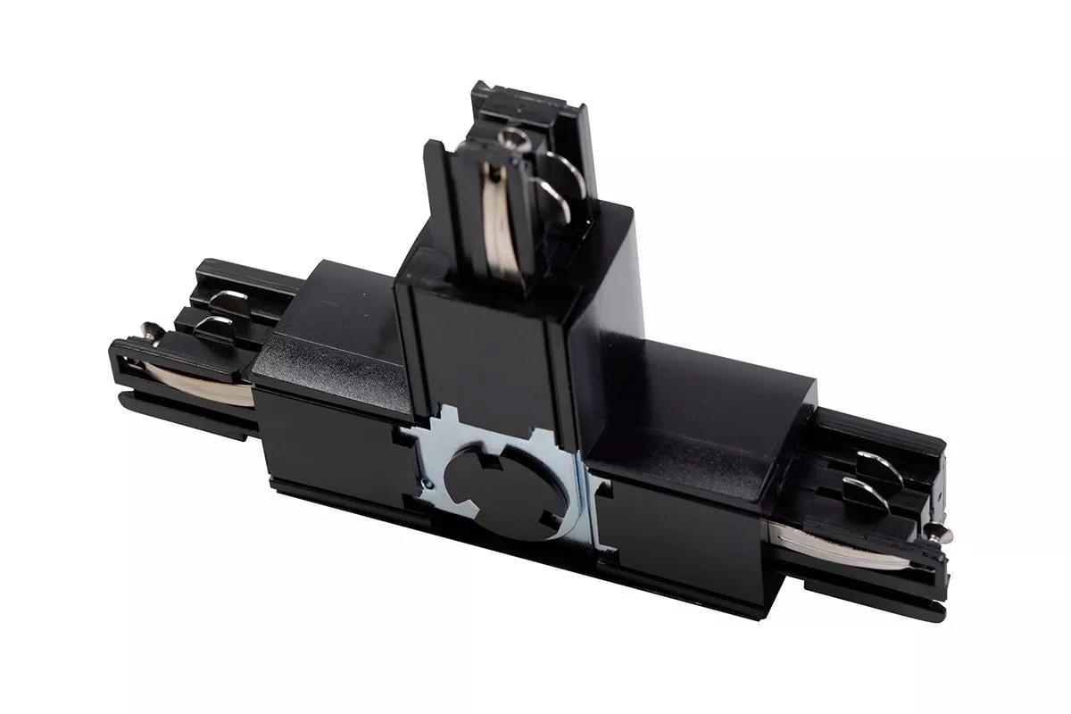 Соединитель Т для шинопровода 3-фазового GTV X-RAIL 166x101 мм регулируемый ZL/WL Черный (00000035387)