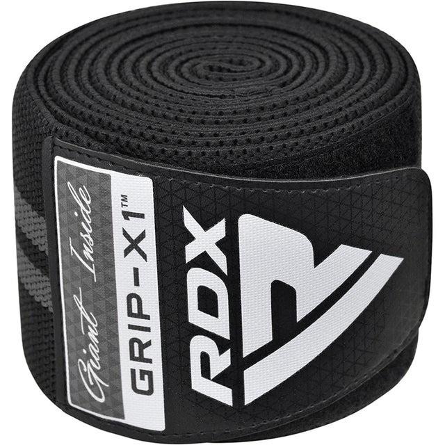 Бинты на колени RDX KR11 GYM Knee Wrap Black/Grey (WAH-KR11BG) - фото 4