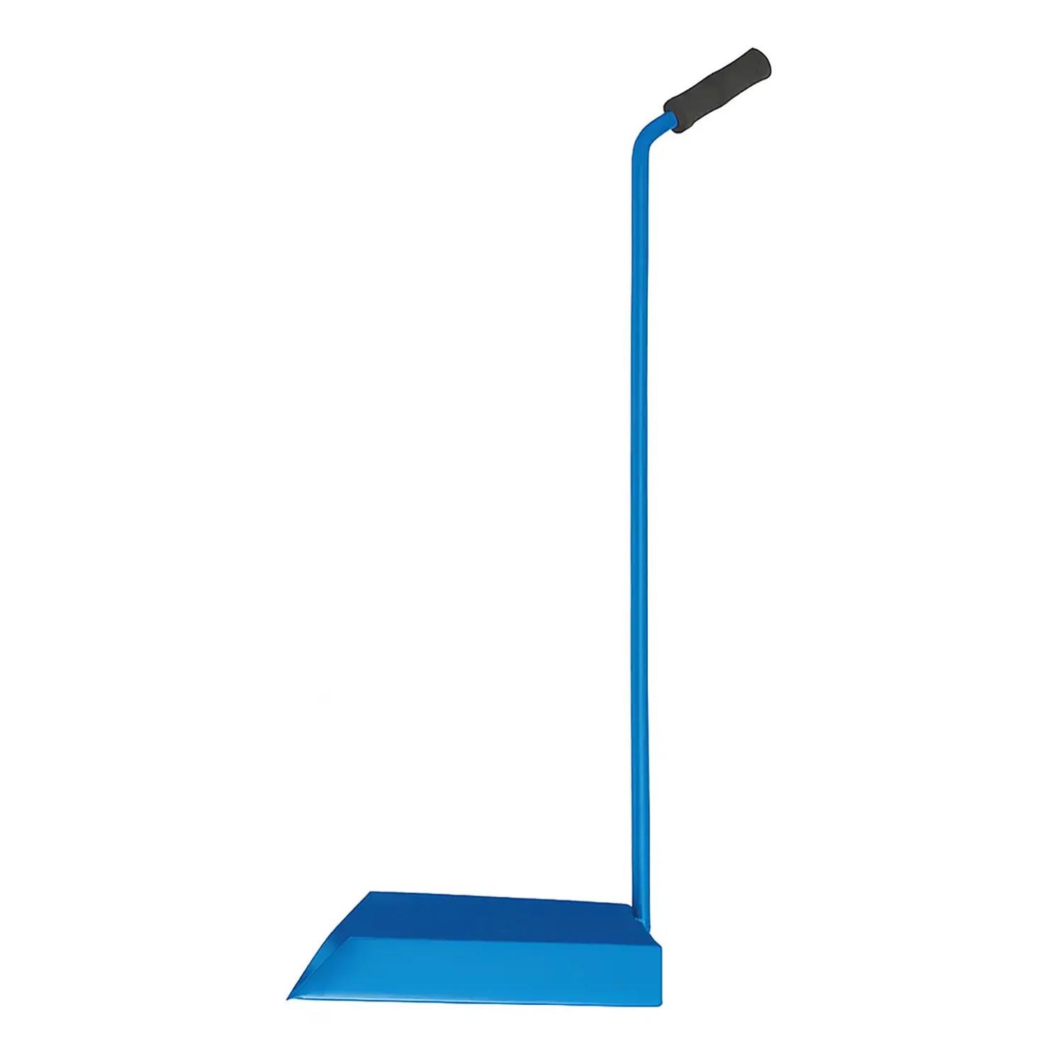 Совок для сміття металевий з довгою ручкою 75 см та бортиком 4 см Синій (87858) Совок для сміття металевий з довгою ручкою 75 см та бортиком 4 см Синій (87858)