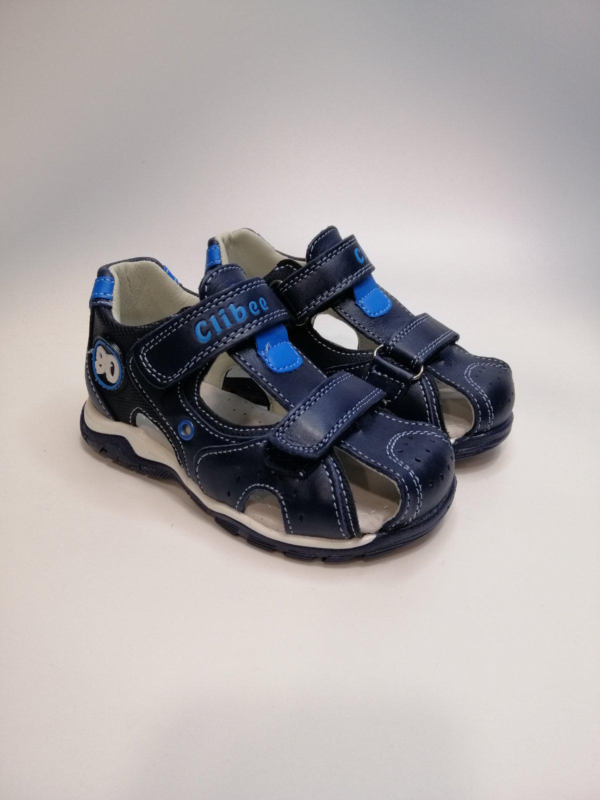 Босоніжки Clibee для хлопчика р.26 15 см Синій (242 bl/bl)