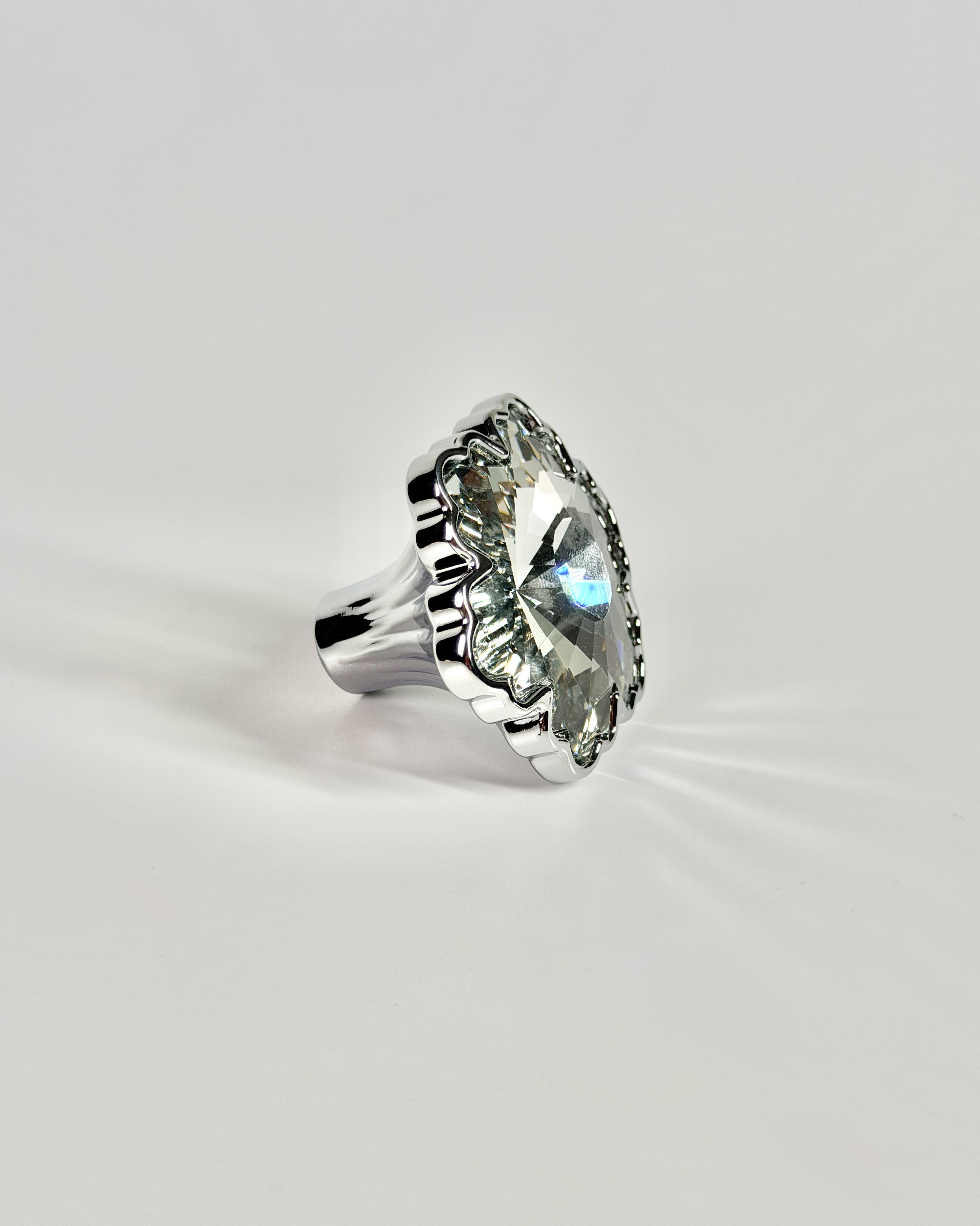 Меблева ручка Crystal Bloom Silver Dot (GO8CBSD24)