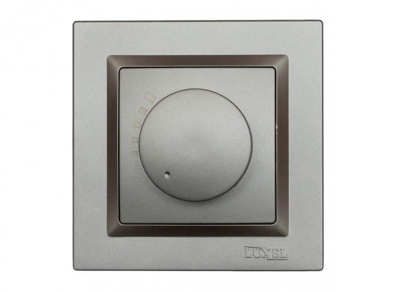 Светорегулятор Luxel 9712/9312 JAZZ механизм Графит/Кремовый