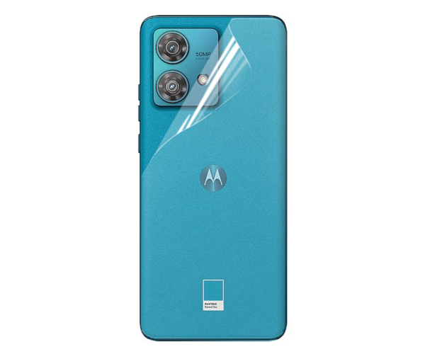 Пленка противоударная гидрогелевая Hydrogel Film для Motorola Edge 40 Neo на заднюю панель Transparent