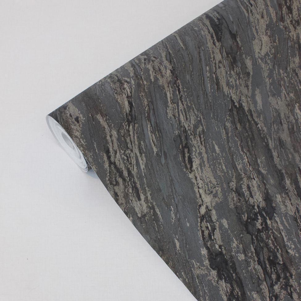 Обои флизелиновые Ugepa Venezia M66379D винил горячего тиснения 1,06х10,05 м Графитовый