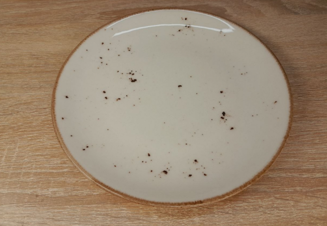 Тарелка сервировочная фарфоровая Tulu Porselen с ободком 24 см Белый (29898424)