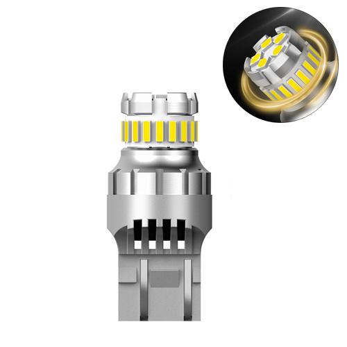 Лампа в автомобиль 8+5 SMD 4014 3030 LED T20 W21W с обманкой Белый (2697) - фото 2