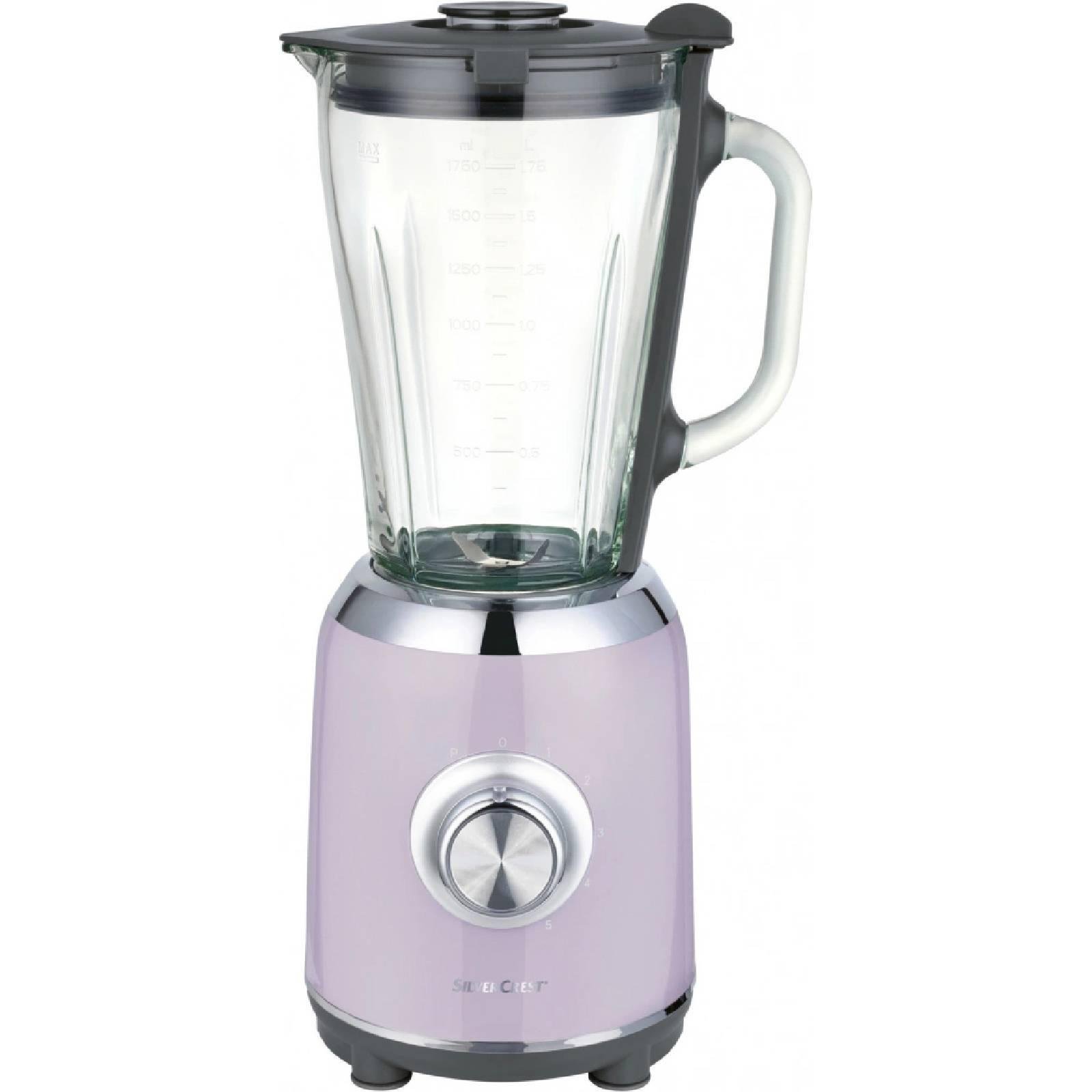 Блендер Silver Crest Candy 5 швидкостей/імпульсний режим/скляна чаша 1,75 л 600 Вт (30853755)