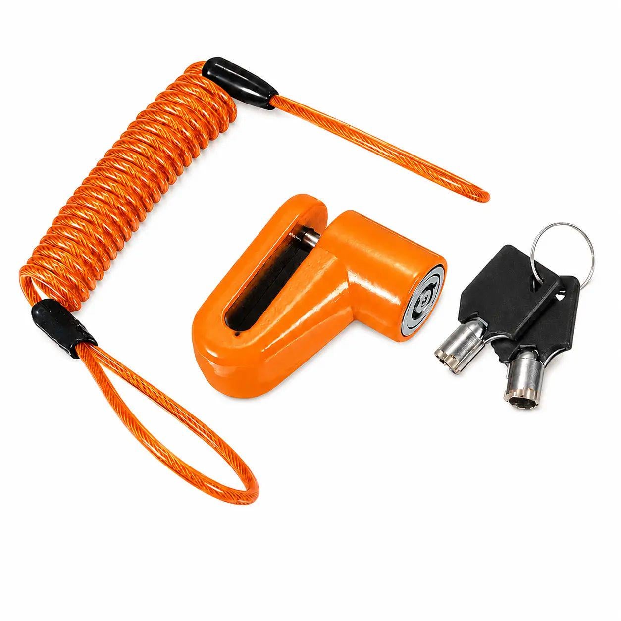 Замок дисковий для велосипеда Rawlink із 2 ключами Помаранчевий (102793 orange)