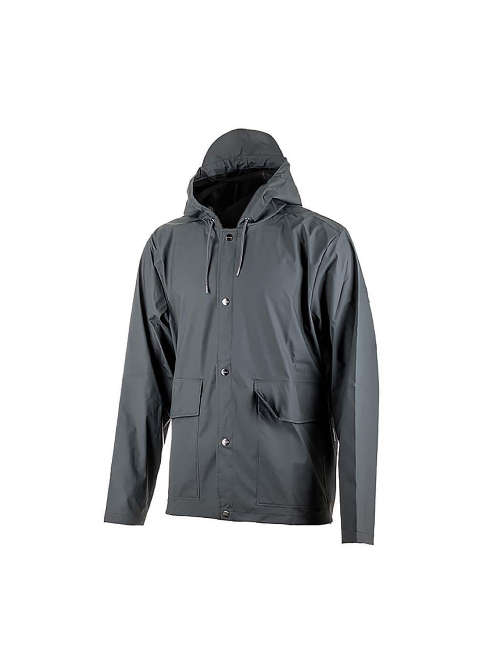 Куртка чоловіча Rains Short Hooded Coat S-M Сірий (7d1826-Slate S-M)