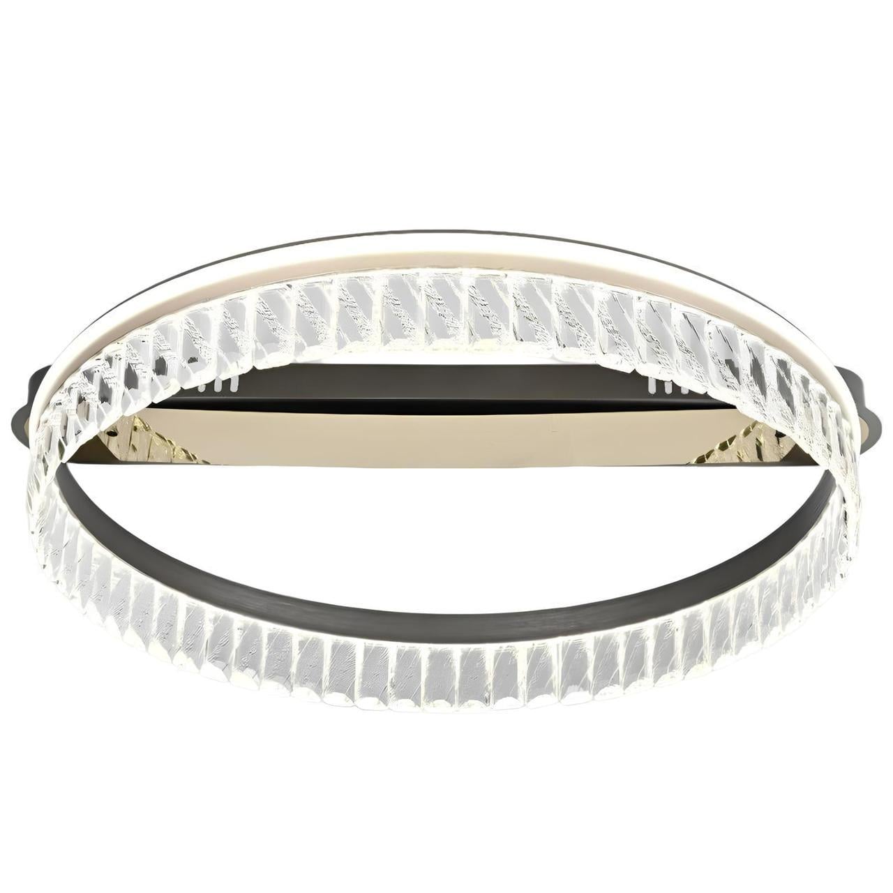 Люстра светодиодная Svet 118W хрустальная 3000-6000К Золотой/Серый (SY-16055/500 GY+TIGD)