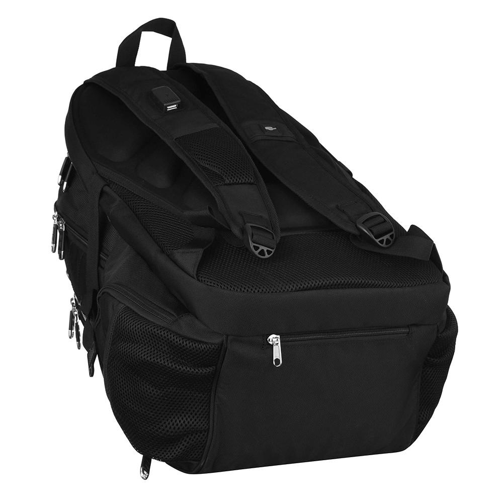 Рюкзак міський 2E Smartpack 16" із вбудованим USB-кабелем Black (iz15638) - фото 3