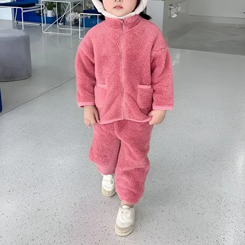 Костюм для дівчаток C00326-1 осінь/зима 92 см Рожевий