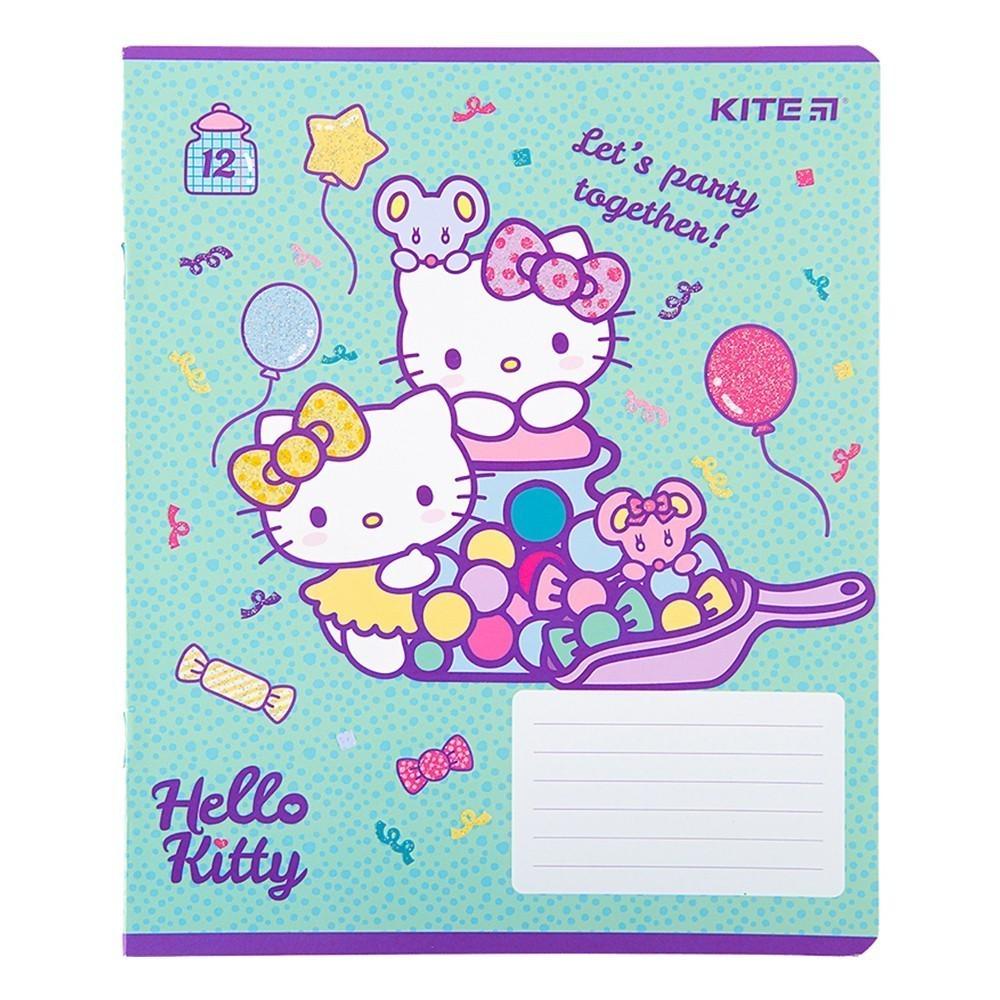 Комплект шкільних зошитів KITE Hello Kitty 12 аркушів 25 шт. (HK22-232_25pcs) - фото 4