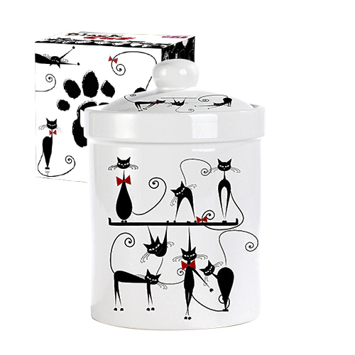 Ємність для сипучих продуктів SNT Чорна кішка 700 мл (6922-12)