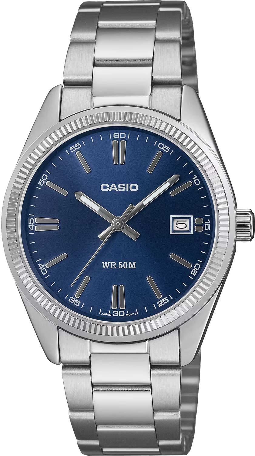 Часы мужские Casio UTP-1302PD-2A1 минеральное стекло синий циферблат Часы мужские Casio UTP-1302PD-2A1 минеральное стекло синий циферблат