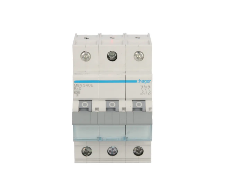 Автоматический выключатель Hager 3P 6kA B-40A (27132813)