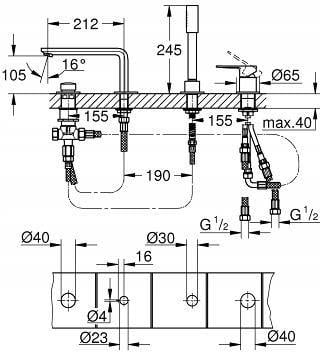 Змішувач для душа Grohe Lineare Хром (19577001) - фото 3 Змішувач для душа Grohe Lineare Хром (19577001) - фото 3