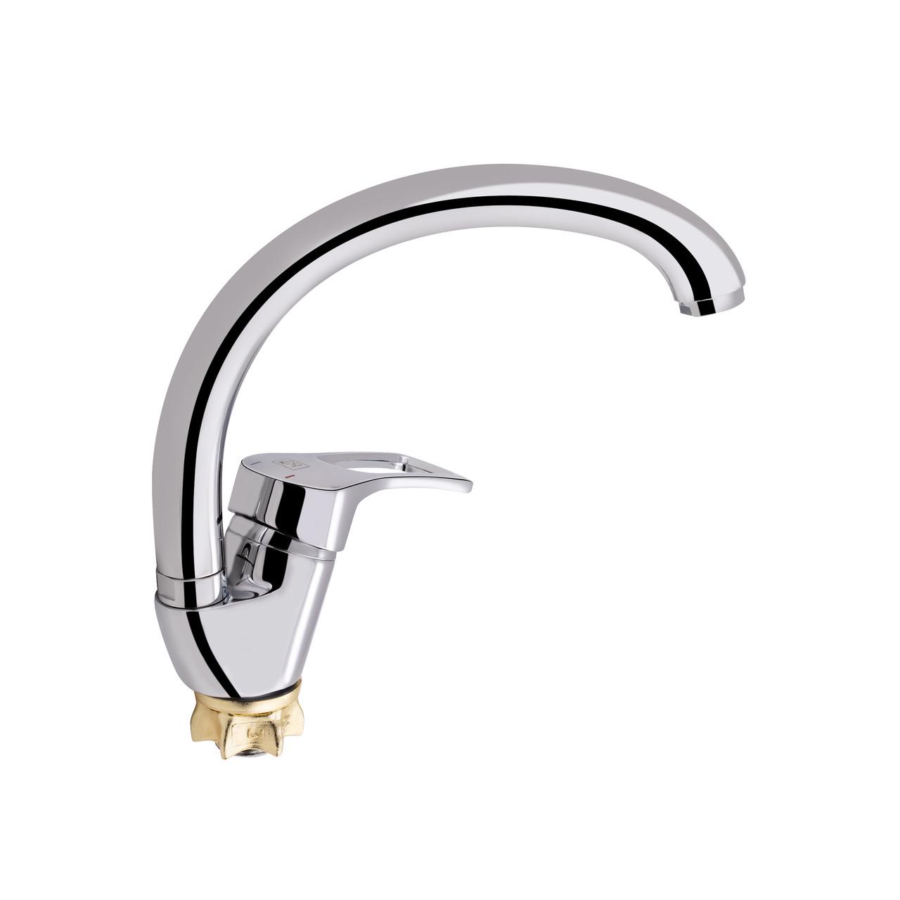 Змішувач Lidz CRM 44 80 008F-3 для кухні k35