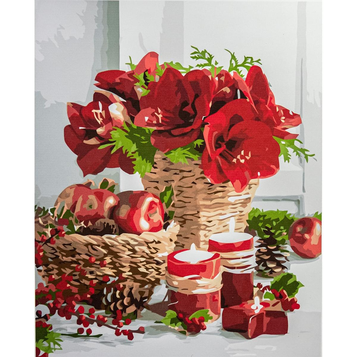 Картина по номерам Strateg Красная композиция 40x50 см (VA-3400)