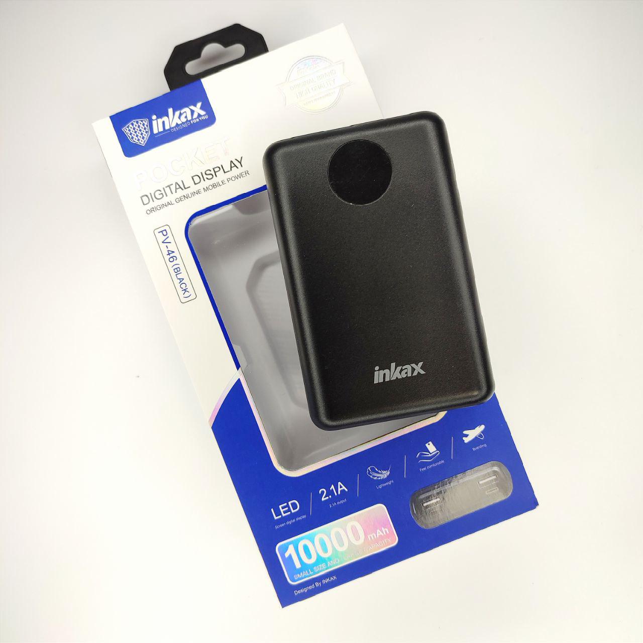 Повербанк Inkax PV-46 10000 mAh 2,1 A с циферблатом без шнура 2 выхода (1135) - фото 4