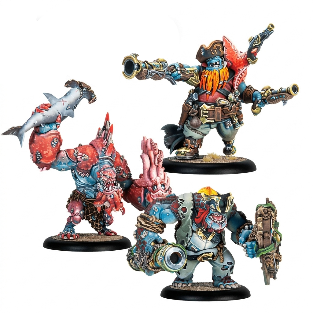 Набір мініатюр SFG Warmachine SK Brineblood Marauders Battlegroup box (2845694864)
