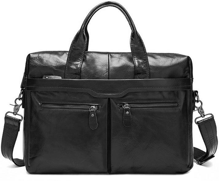 Мужская сумка для ноутбука и документов Royal Bag Bx9005A Черный (1452)