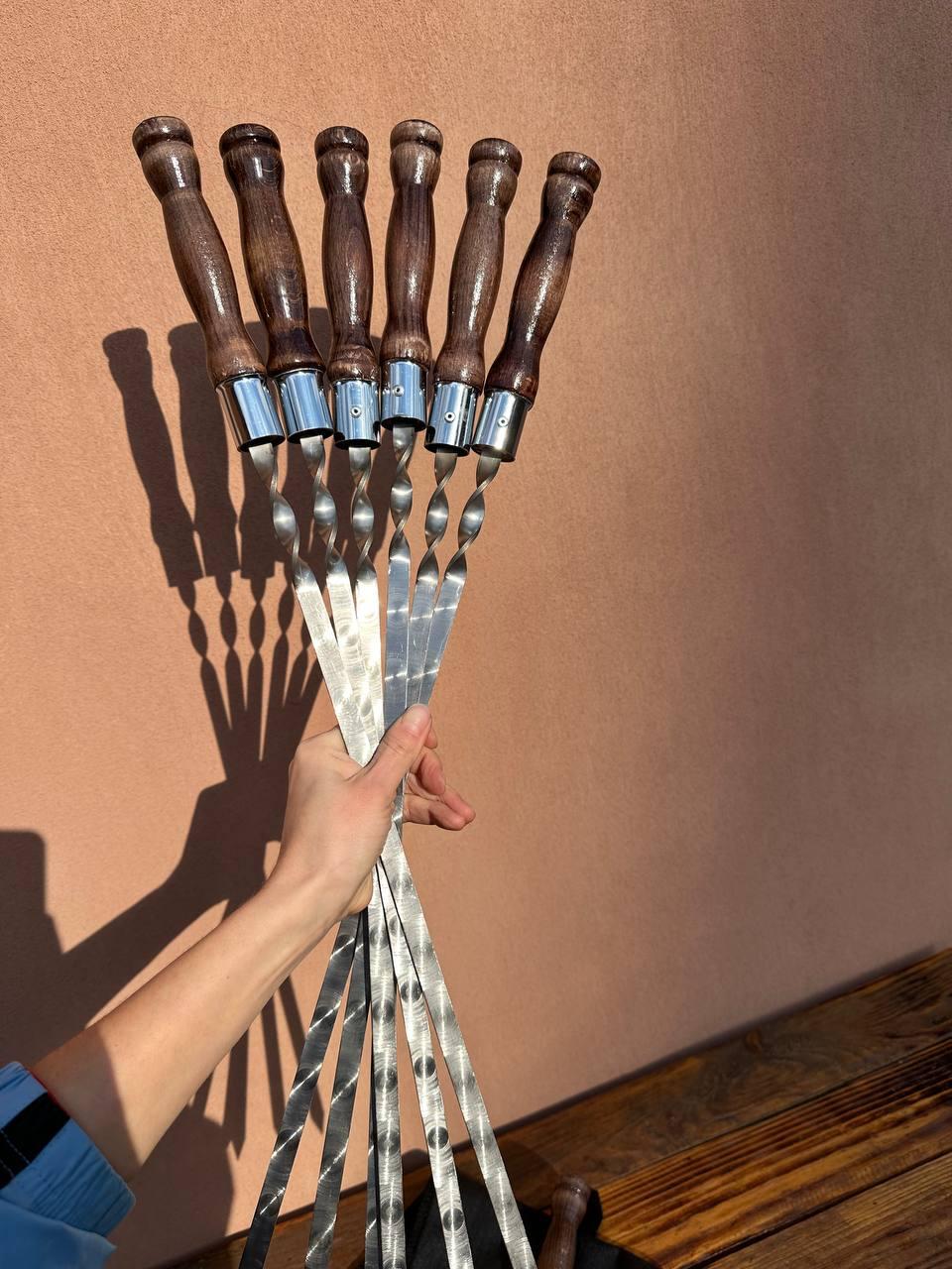 Комплект шампурів з тубусом 3 мм (2546506436) - фото 2 Комплект шампурів з тубусом 3 мм (2546506436) - фото 2