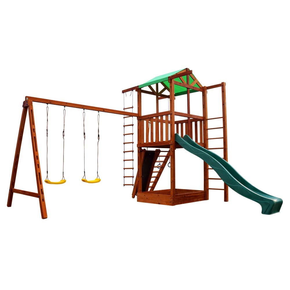 Детский игровой комплекс SportBaby Babyland-6 700х150х300 см Разноцветный (973632869)