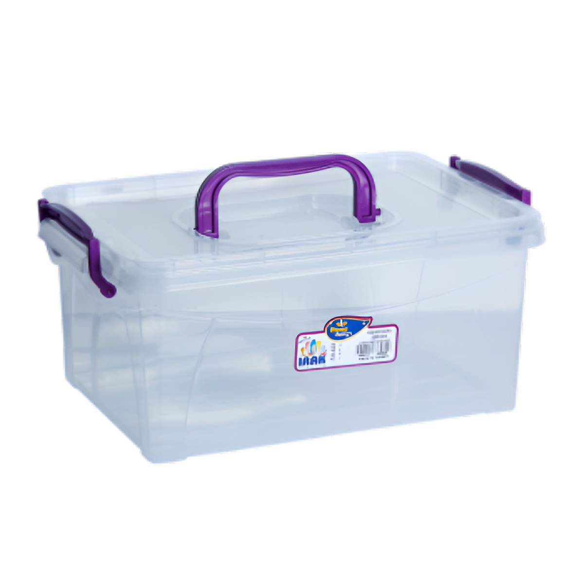 Контейнер с ручкой Irak Plastik 5 л на зещелках (04214) Контейнер с ручкой Irak Plastik 5 л на зещелках (04214)