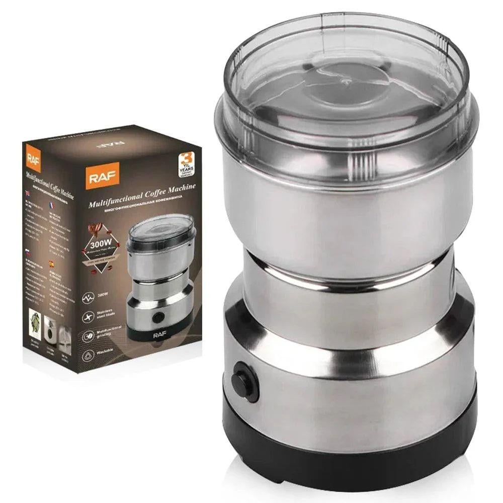 Кавомолка для кухні RAF R.7113 електрична із сталі 300 Вт (9781)