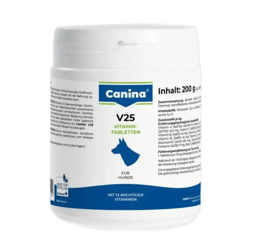 Витамины Canina V25 Vitamintabletten поливитаминный комплекс 200 г 60 таб.