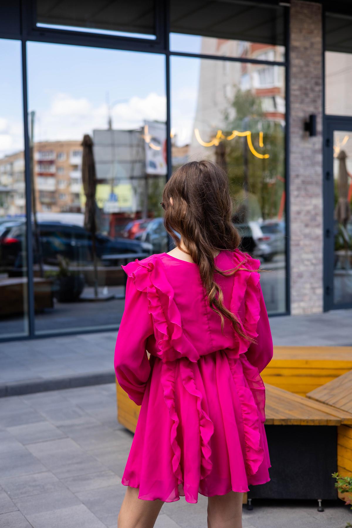 Сукня шифонова підліткова IRmAS 1266 140 см Малиновий - фото 11 Сукня шифонова підліткова IRmAS 1266 140 см Малиновий - фото 11