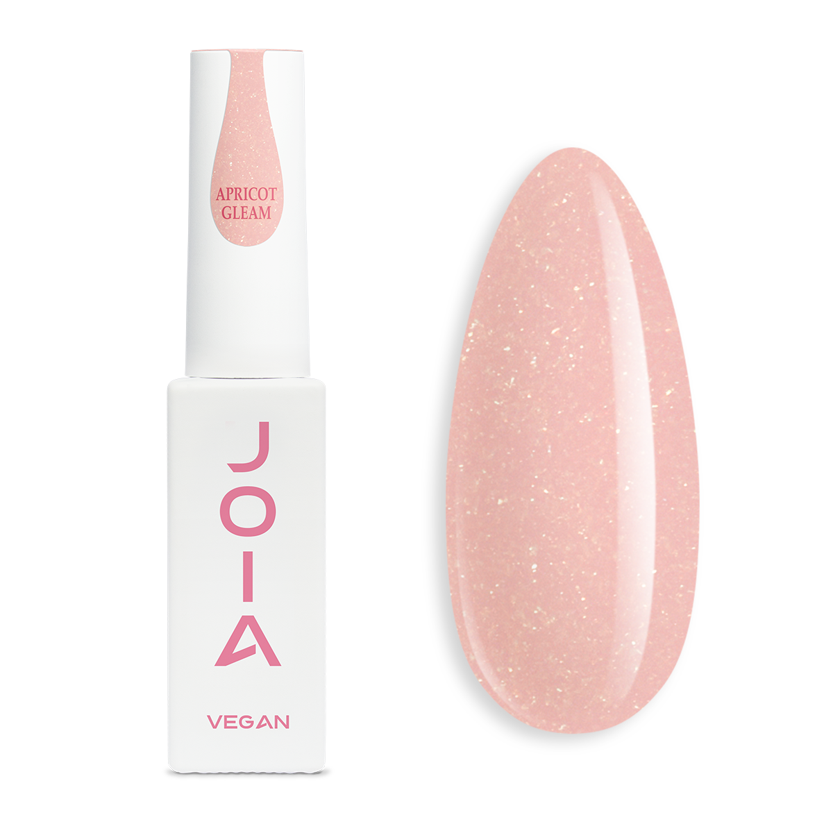 Гель-база JOIA Vegan PolyLiquid Gel Apricot Gleam 8 мл - фото 1