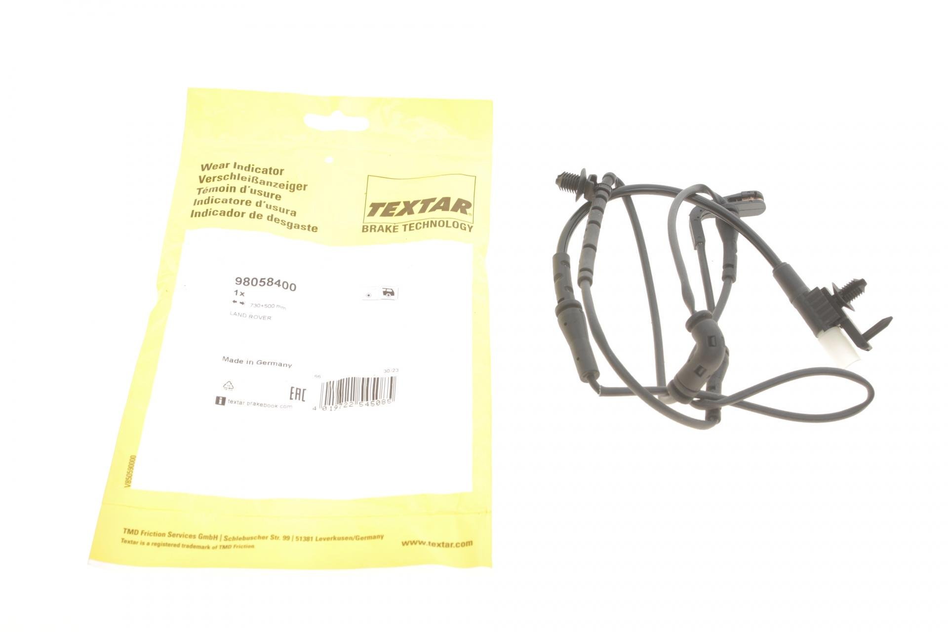 Датчик зносу задніх колодок гальмівних Land Rover Range Rover Evoque 2,0/2,2D 11-19 L (730 мм (98058400) Датчик зносу задніх колодок гальмівних Land Rover Range Rover Evoque 2,0/2,2D 11-19 L (730 мм (98058400)